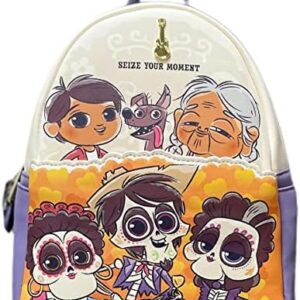 Loungefly Women's Disney Chibi “Coco Family” Double Strap Shoulder Bag Purse