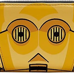 Loungefly Women's Star Wars Celebration C-3PO Cosplay Zip-Around Wallet