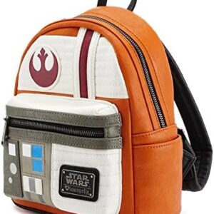 Loungefly Women's Star Wars Rebel Pilot Cosplay Double Strap Shoulder Bag Purse
