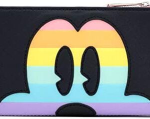 Loungefly x Disney Mickey Mouse Pastel Rainbow Flap Wallet