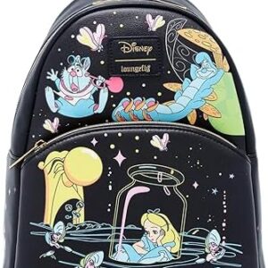 Loungefly Disney Alice In Wonderland Glow-In-The-Dark Characters Mini Backpack