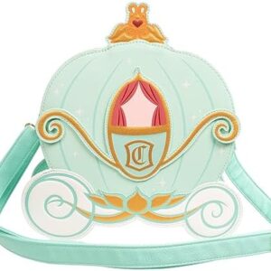 Loungefly Disney Cinderella Reversible Pumpkin Carriage Crossbody Purse