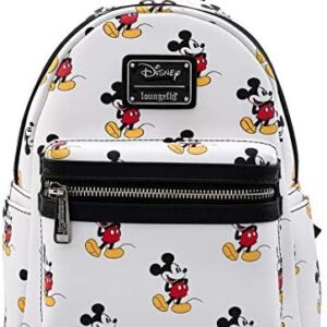 Loungefly Disney Mickey Mouse All Over Print Womens Double Strap Shoulder Bag Purse