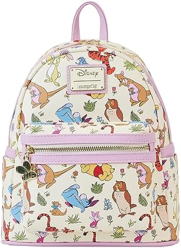 Loungefly Disney Mini Backpack Winnie the Pooh Eeyore Friends AOP ...