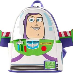 Loungefly Disney Pixar Toy Story Buzz Lightyear Womens Double Strap Shoulder Bag Mini Backpack Purse