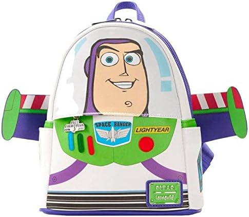Loungefly Disney Pixar Toy Story Buzz Lightyear Womens Double Strap Shoulder Bag Mini Backpack Purse