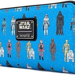 Loungefly Star Wars Action Figure Print Faux Leather Wallet