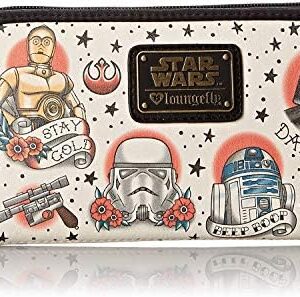 Loungefly Star Wars Tattoo Flash Print Faux Wallet