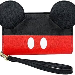 Loungefly Disney Mickey Mouse Cosplay Character Zip Around Tech Wallet