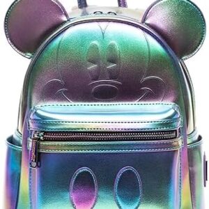 Loungefly Disney Oil Slick Mickey Mouse Mini Backpack, True Original