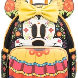 Loungefly Minnie Mouse Dia de los Muertos Sugar Skull Mini-Backpack