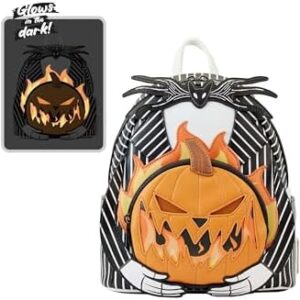 Loungefly Nightmare Before Christmas Jack Pumpkin Head Double Strap Shoulder Bag