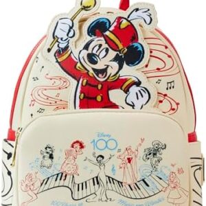 Loungefly Disney Mickey Musician Disney 100 Anniversary Mini-Backpack, Amazon Exclusive