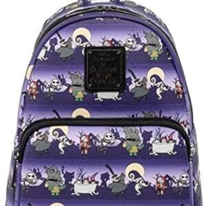 Loungefly Disney Nightmare Before Christmas Halloween Line Womens Double Strap Shoulder Bag Purse
