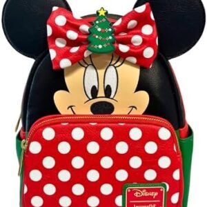 Loungefly Exclusive Disney Minnie Double Strap Shoulder Bag With Three Interchangeable Scented Bows