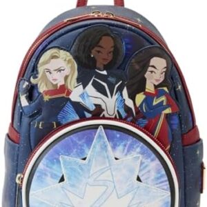 Loungefly Marvel the Marvels Group Spider-Verse Heroes Double Strap Shoulder Bag