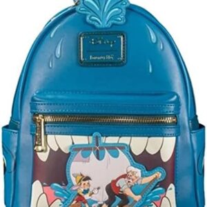 Loungefly Mini Backpack, Disney Classics Pinocchio, Geppetto & Monstro