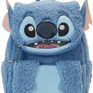 Loungefly Disney Stitch Plush Sherpa Mini Backpack