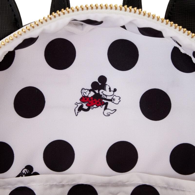 Loungefly Disney Minnie Mouse Rocks the Dots Mini Backpack Shoulder Bag - Image 5