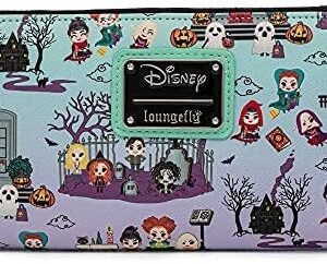 Loungefly Disney Hocus Pocus Scene AOP Zip-Around Wallet