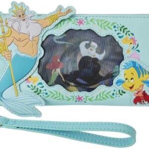 Loungefly Disney The Little Mermaid Ariel Princess Lenticular Zip Around Wallet