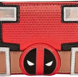 Loungefly Marvel Metallic Deadpool Cosplay Zip Around Wallet