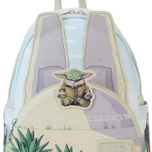 Loungefly The Mandalorian Grogu Stone Glow in the Dark Mini-Backpack, Amazon Exclusive