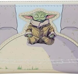 Loungefly The Mandalorian Grogu Stone Glow in the Dark Wallet, Amazon Exclusive