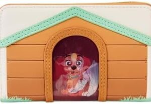 Loungefly Disney I Heart Disney Dogs Dog House Triple Lenticular Faux Leather Zip Around Wallet