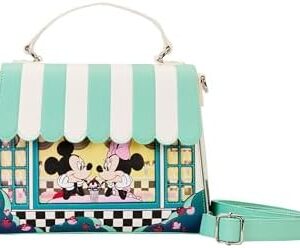 Loungefly Mickey & Minnie Date Night Diner Crossbody Purse Disney