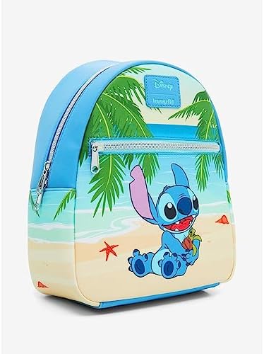 Loungefly Disney Lilo & Stitch Turtle Beach Mini Backpack BLUE - Image 2