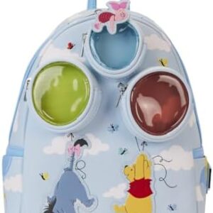 Loungefly Disney Winnie the Pooh and Friends Floating Balloons Double Strap Shoulder Bag