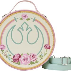 Loungefly Star Wars Rebel Alliance Floral Round Convertible Mini Backpack and Crossbody