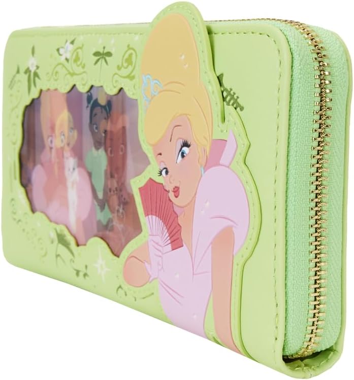 Loungefly Disney Princess and the Frog Lenticular Zip Around Wristlet Wallet - Image 3