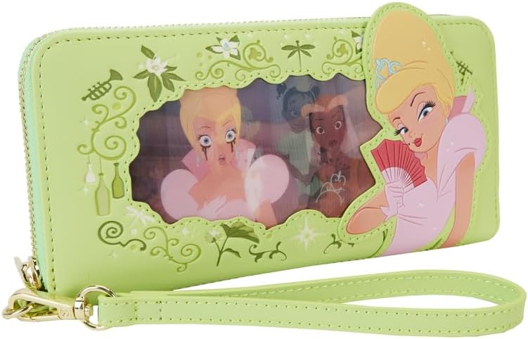 Loungefly Disney Princess and the Frog Lenticular Zip Around Wristlet Wallet - Image 2