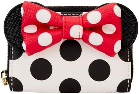 LOUNGEFLY Disney Minnie Rocks The DOTS Accordion Wallet