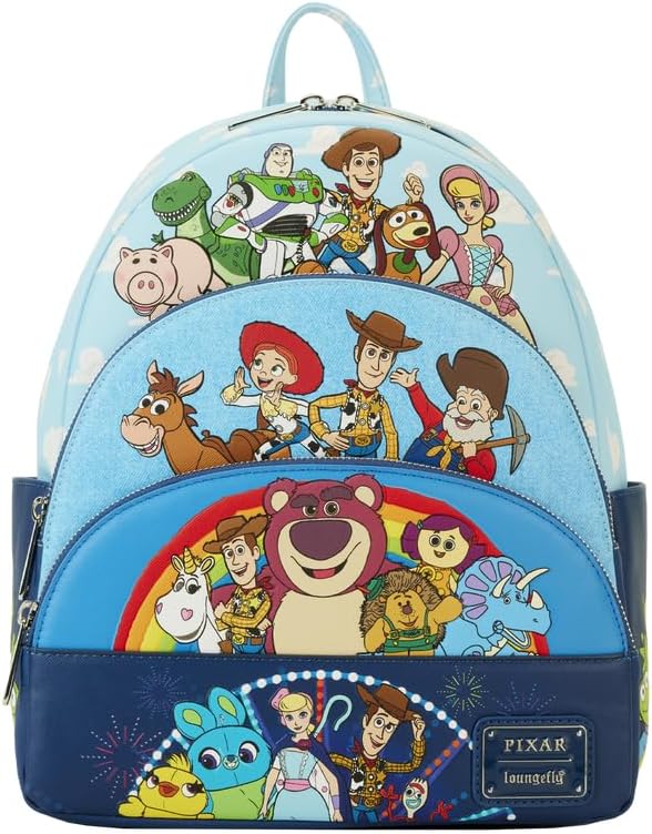 Loungefly Pixar Toy Story Movie Collab Triple Pocket Mini Backpack