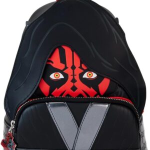 Loungefly Star Wars The Phantom Menace 25th Anniversary Darth Maul Glow Cosplay Mini Backpack