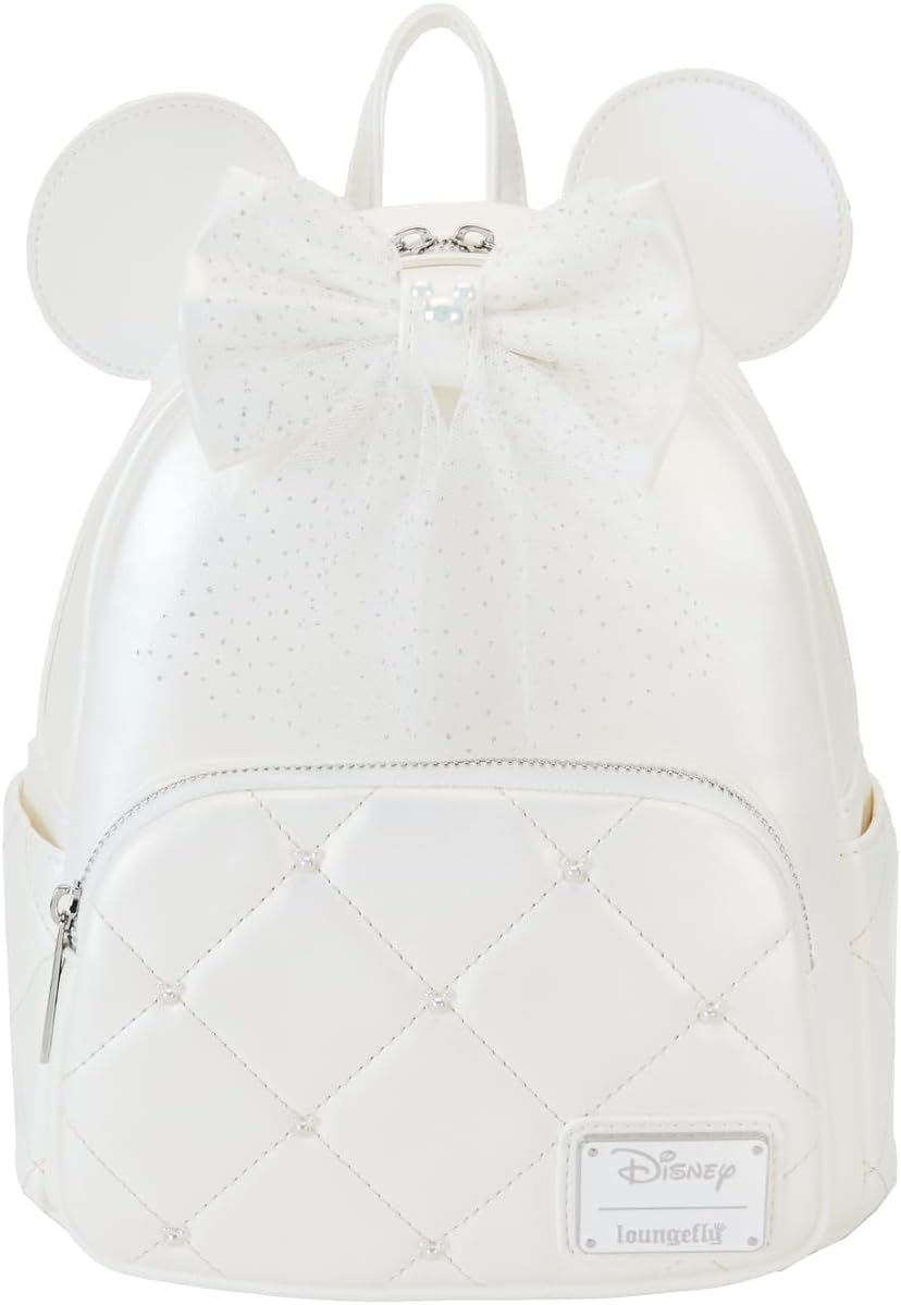 Loungefly Disney Minnie Mouse Iridescent Wedding Mini Backpack - Image 2
