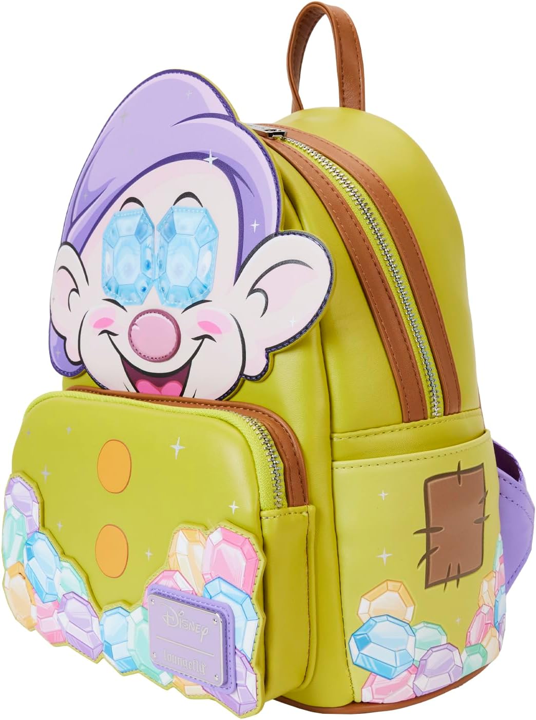 Loungefly Snow White: Diamond Dopey Mini-Backpack, Amazon Exclusive ...