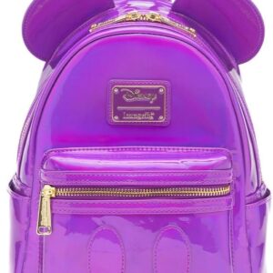 Loungefly Disney Mickey Mouse Holographic Series Womens Backpack - Amethyst