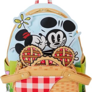 Loungefly Disney Mickey and Friends Picnic Basket Mini Backpack with Coin Bag