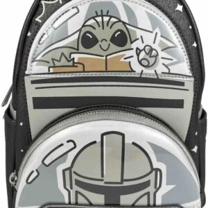 Loungefly Disney Parks 2024 Mandalorian Grogu Mini Backpack Baby Yoda