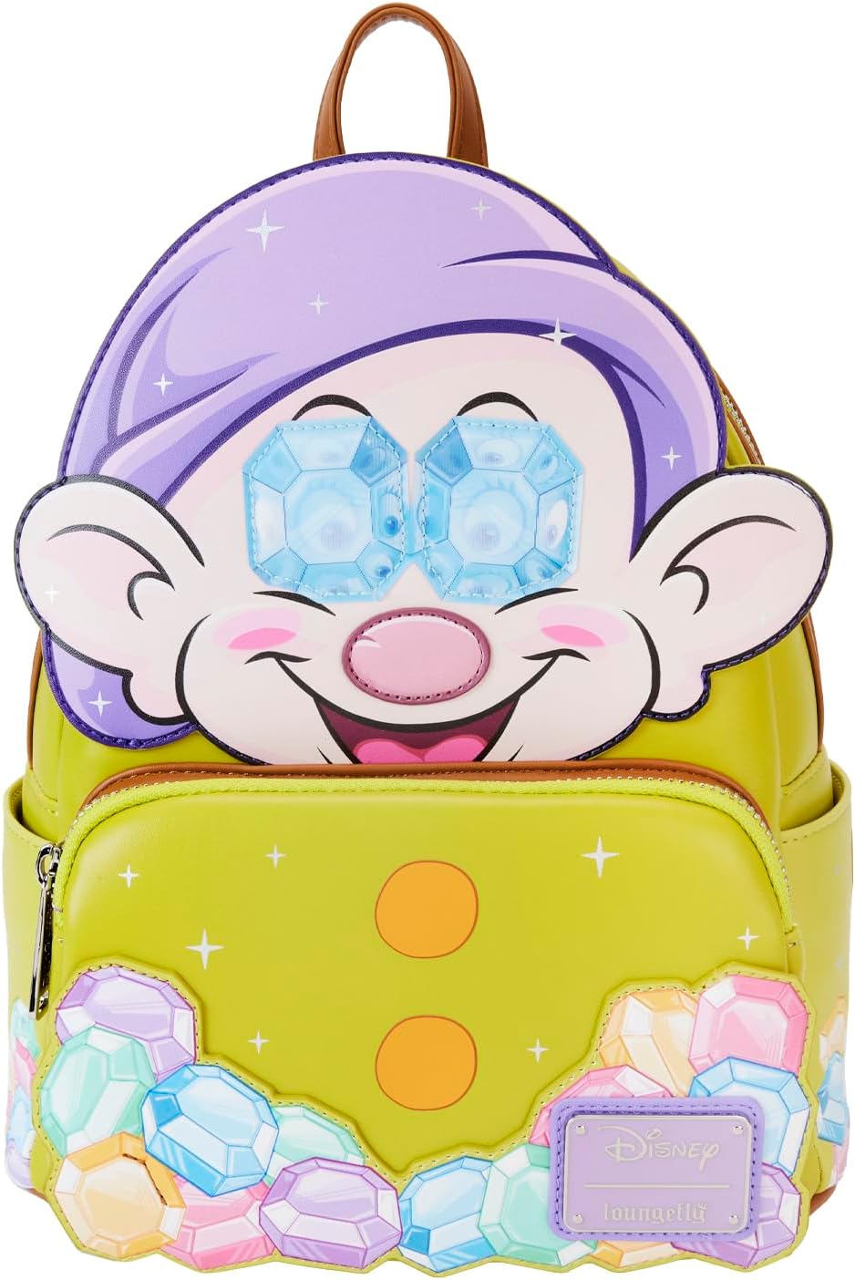 Loungefly Snow White: Diamond Dopey Mini-Backpack, Amazon Exclusive ...