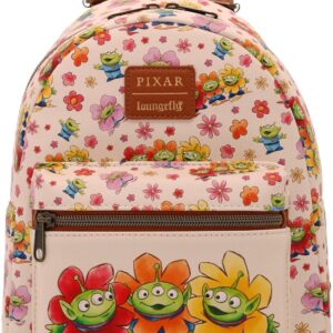 Loungefly Disney Pixar Toy Story Aliens Floral Mini Backpack BROWN LIGHT BROWN