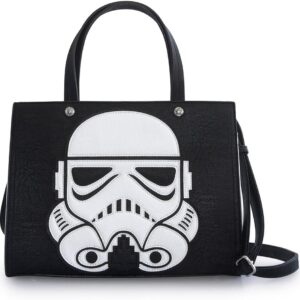 Loungefly Star Wars Laser Cut Storm Trooper Shoulder Bag (Blk/Wht)