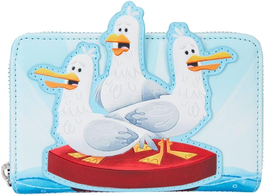 Loungefly Disney Finding Nemo Seagulls Mine Mine Mine Zip Around Wallet