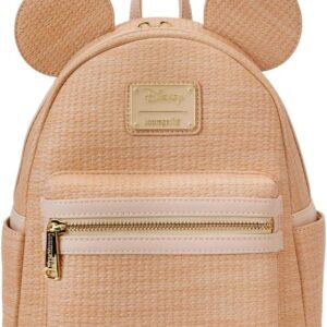 Loungefly Disney Mickey Mouse Woven Texture Mini Backpack