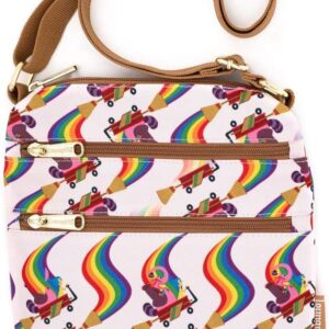Loungefly Disney Pixar Inside Out Bing Bong Aop Nylon Passport Bag