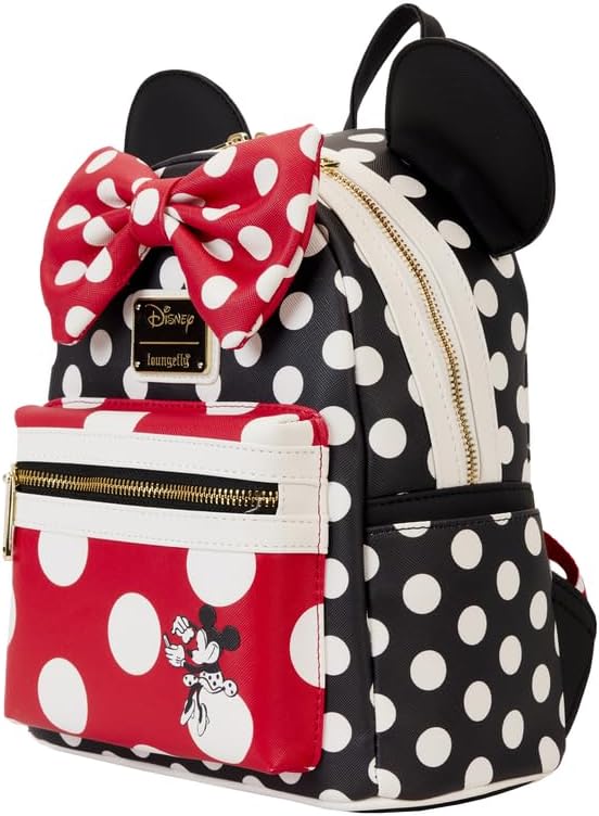 Loungefly Disney Minnie Mouse Rocks the Dots Mini Backpack Shoulder Bag - Image 2